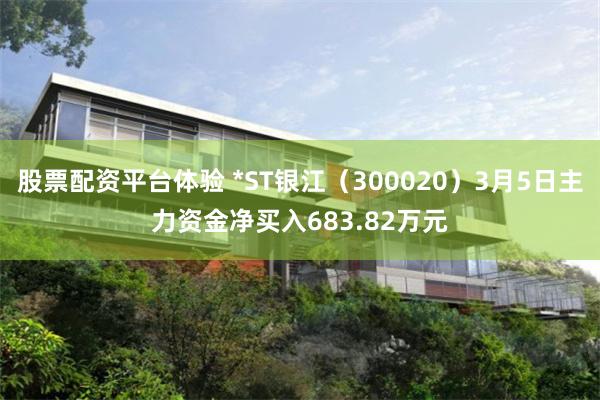 股票配资平台体验 *ST银江（300020）3月5日主力资金净买入683.82万元