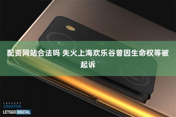 配资网站合法吗 失火上海欢乐谷曾因生命权等被起诉